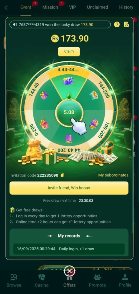 lucky wheel