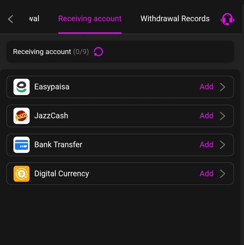 withdraw method
