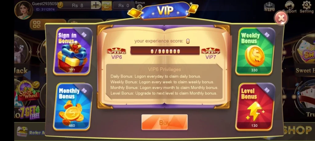 vip bonus