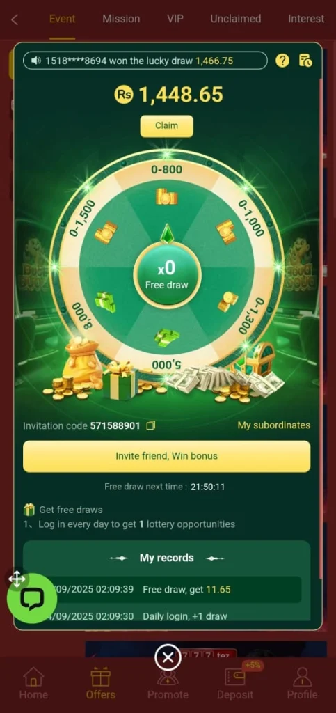invite and earn