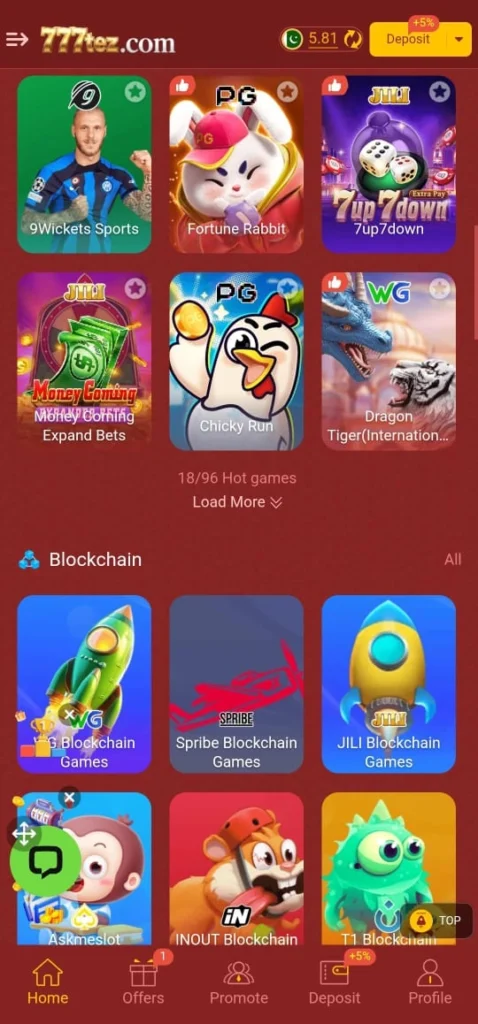 games in 777Tez Game
