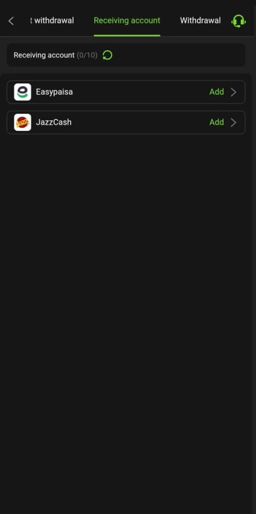 Receiving Account In I8 Fun Game.