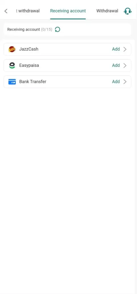 Withdrawal method in WC99 Game.