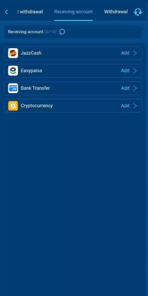 Easypaisa withdrawal process screen inside SK777 Game,